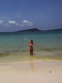 On the beach on Koh Rong